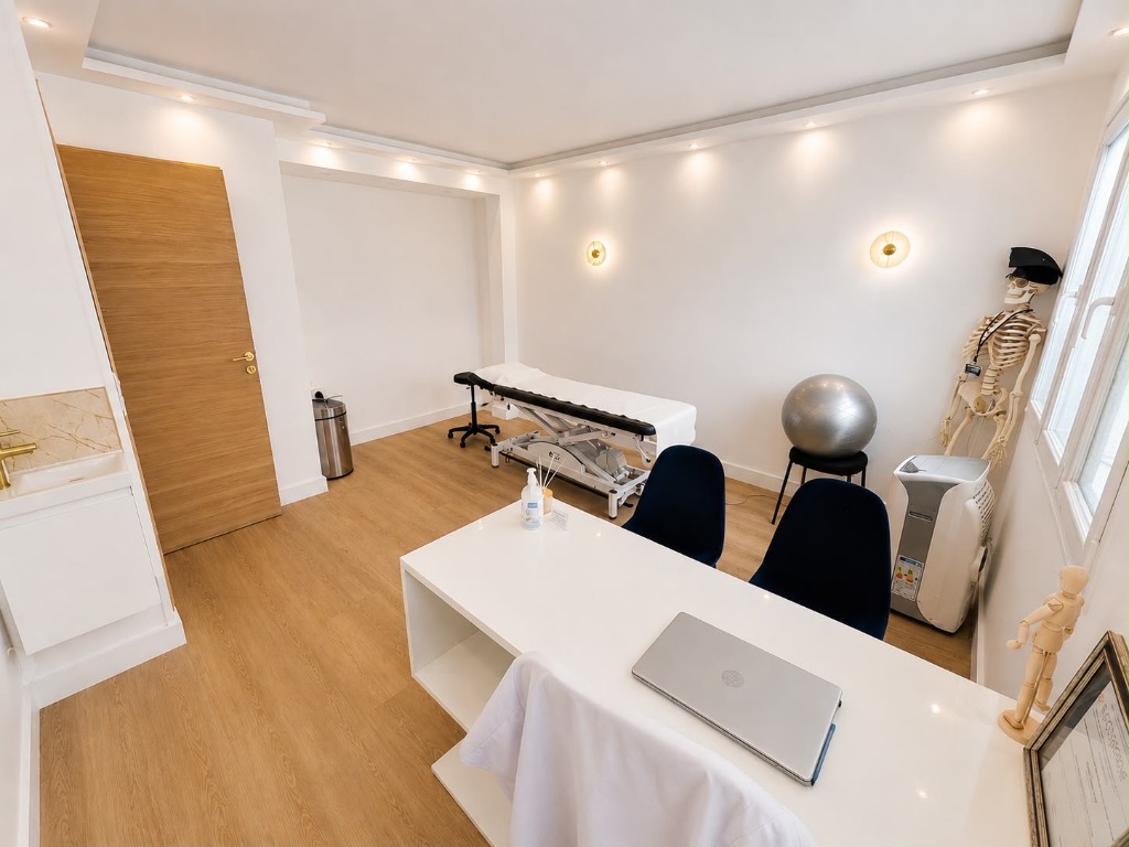 Bureau et table de soin ostéopathe Paris 12